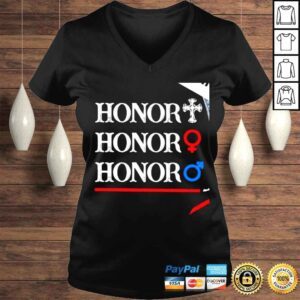 VLadies Honor cross honor female honor male shirt