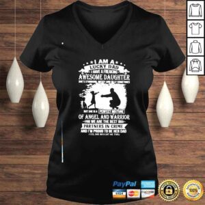 VLadies I Am A Awesome Daughter Of Angel And Warrior We Are The Best Partners In Crime Shirt