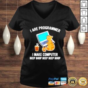 VLadies I Are Programmer I Make Computer Beep Boop shirt