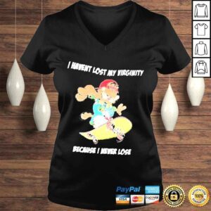 VLadies I Havent Lost My Virginity Because I Never Lose Garfield Black Shirt