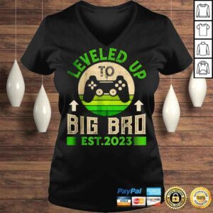 VLadies I Leveled Up To Big Brother Est 2023 Promoted To Big Bro Shirt