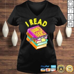 VLadies I Read Banned Books For Book Lovers Shirt