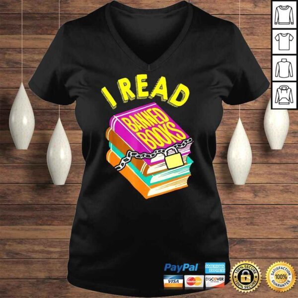 I Read Banned Books For Book Lovers Shirt - Image 2