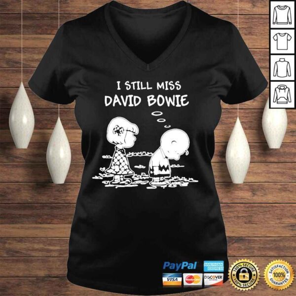 I Still Miss David Bowie And Charlie Brown Shirt - Image 2