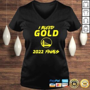 VLadies I bleed gold 2022 finals Golden State Warriors shirt