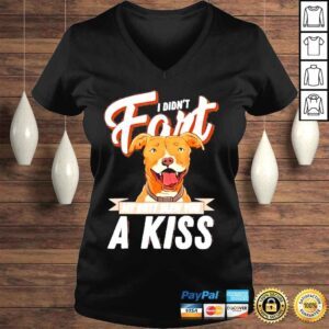 VLadies I didnt fart but my butt blew you a kiss funny pitbull dog shirt