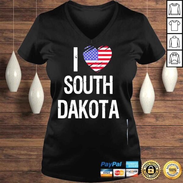 I love south dakota american flag shirt - Image 2