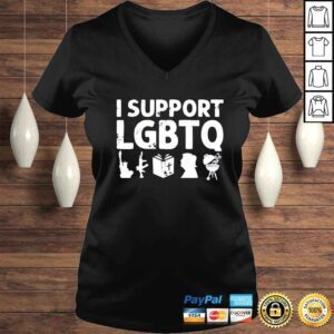 VLadies I support LGBTQ shirt