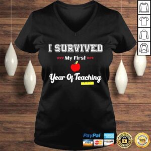 VLadies I survived my first year of teaching design back to school shirt