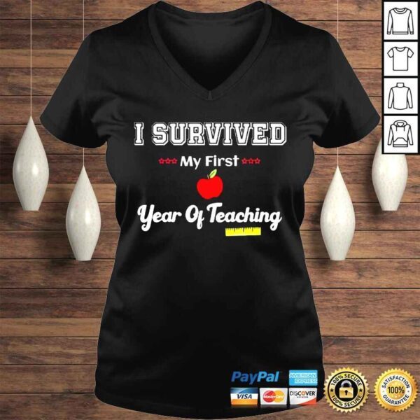 I survived my first year of teaching design back to school shirt - Image 2