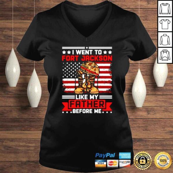 I went to military base like my father before me Veteran shirt - Image 2