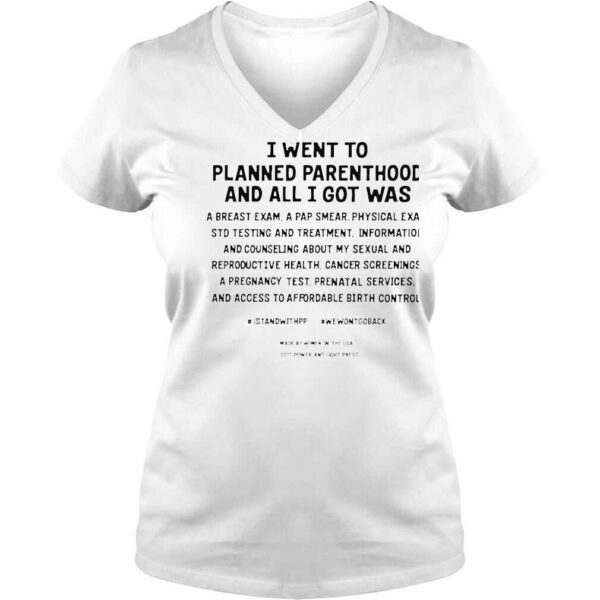 I went to planned parenthood and all I got was a breast exam shirt - Image 2