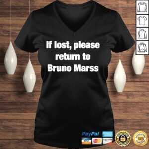 VLadies If lost return to bruno mars pre sale shirt