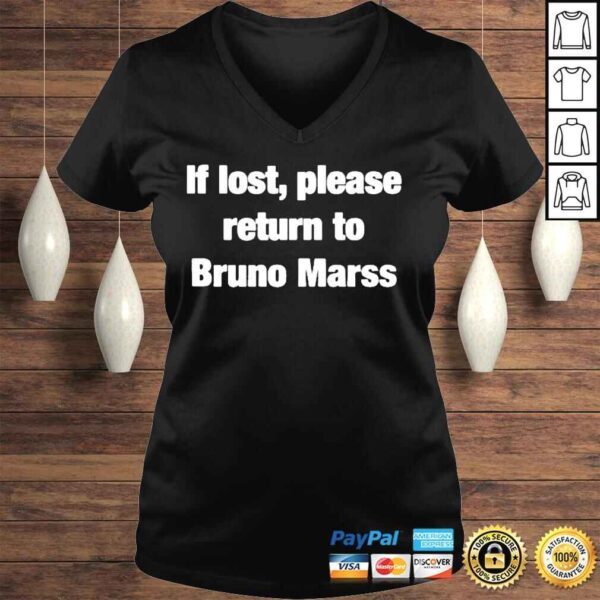 If lost return to bruno mars pre sale shirt - Image 2