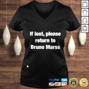 VLadies If lost return to bruno mars shirt