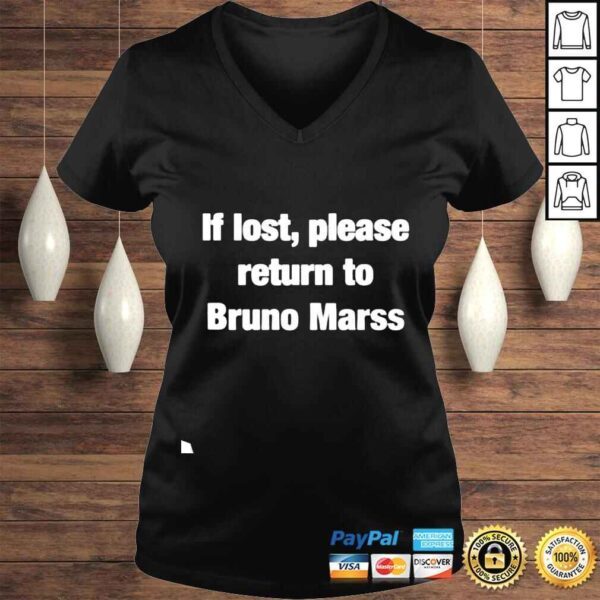 If lost return to bruno mars shirt - Image 2