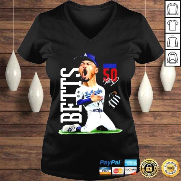 Iksw los angeles Dodgers mookie betts cartoon shirt - Image 2