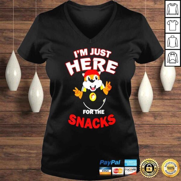 Im just here for the snacks shirt - Image 2