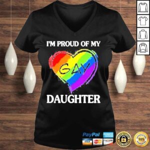 VLadies Im proud of my gay daughter shirt