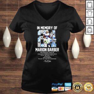 VLadies In Memory Of Marion Barber 24 running back Dallas Cowboys shirt