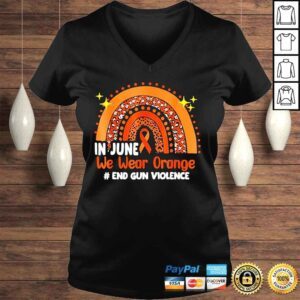 VLadies In june orange enough end gun violence awareness day shirt