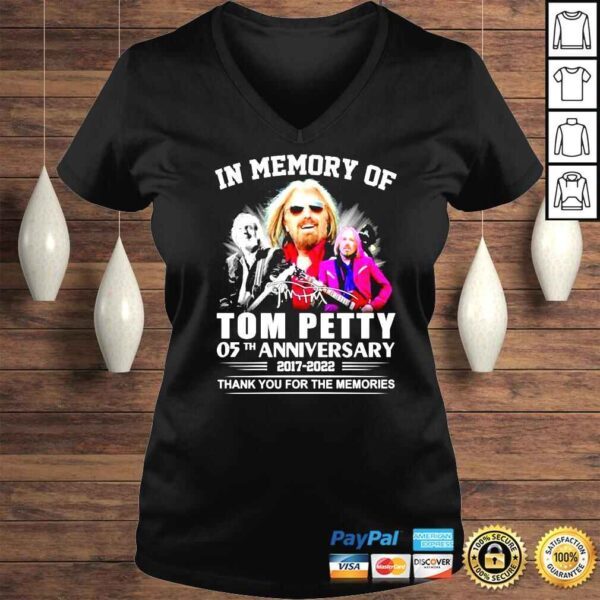 In memory of Tom Petty 05th anniversary 2017 2022 thank you for the memories shirt - Image 2