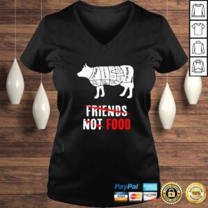 VLadies Isaac Butterfield friends not food shirt