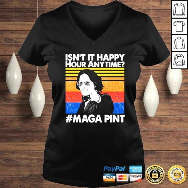 Isnt It Happy Hour Anytime Mega Pint Johnny Depp vintage shirt - Image 2