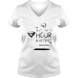 VLadies Isnt hsppy hour anytime with mega pint mood 24 7 Johnny Depp shirt