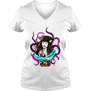 VLadies Jack Sparrow And Kraken Shirt