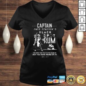 VLadies Jack Sparrow Rum Pirates Of The Caribbean Vintage Poster Style Shirt