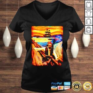 VLadies Jack sparrow Pirates of the Caribbean The Scream shirt