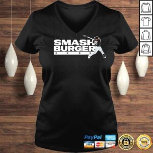 VLadies Jake Burger Smash Burger Baseball Shirt