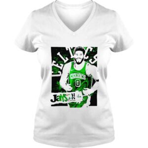 VLadies Jayson Tatum Boston Celtics Cartoon basketball shirt