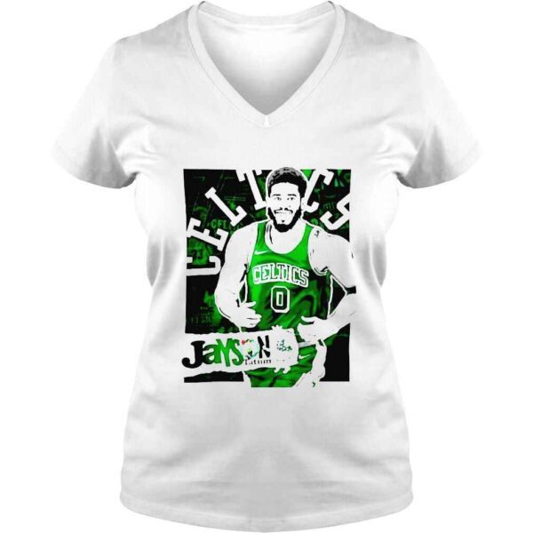 Jayson Tatum Boston Celtics Cartoon basketball shirt - Image 2