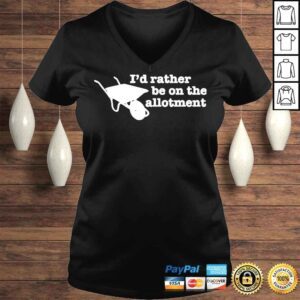 VLadies Jeremy corbyn Id rather be on the allotment shirt