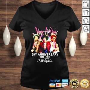 VLadies Jimi Hendrix 59Th Anniversary 19632022 signature shirt