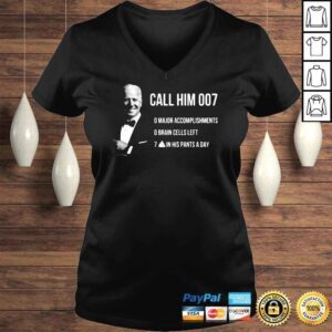 VLadies Joe Biden Call Him 007 Shirt