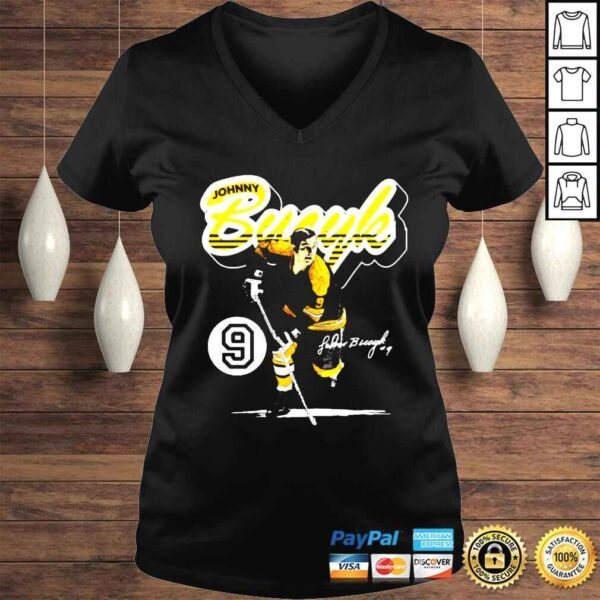 Johnny Bucyk Boston Bruins Retro Script signature shirt - Image 2