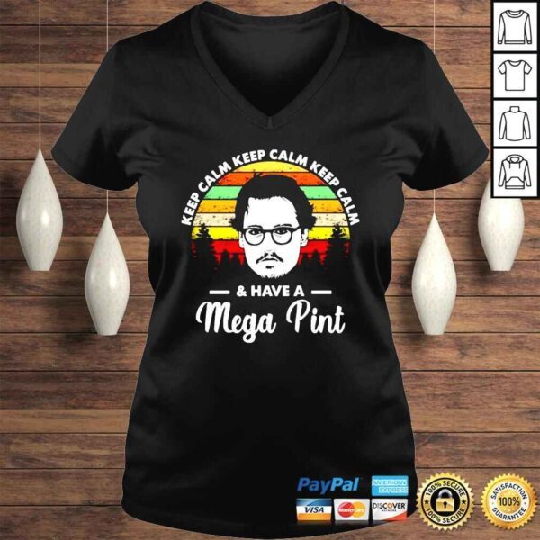 Johnny Depp keep calm and have a mega pint Depp vintage shirt - Image 2