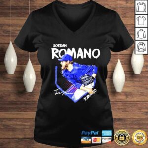 VLadies Jordan Romano Toronto Blue Jays signature shirt