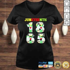 VLadies Junenth 1865 Black Freedom African American TShirt