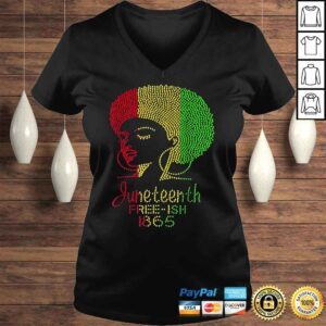 VLadies Juneteenth Celebrate 1865 Freedom Day Rhinestone Black Women Shirt