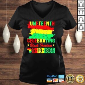 VLadies Juneteenth celebrating black freedom 1865 african American shirt