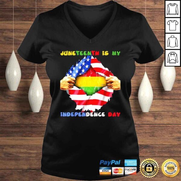 Juneteenth is my independence day african American flag shirt - Image 2