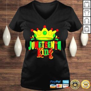 VLadies Juneteenth king men boy afro african American june 19 shirt