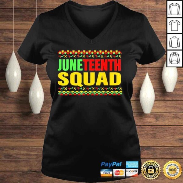 Juneteenth squad graphic celebrate juneteenth freedom 1865 shirt - Image 2