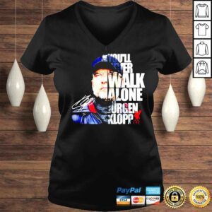 VLadies Jurgen Klopp youll never walk alone signature shirt