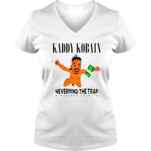 VLadies Kaddy Kobain nevermind the trap a nirvana tribute shirt