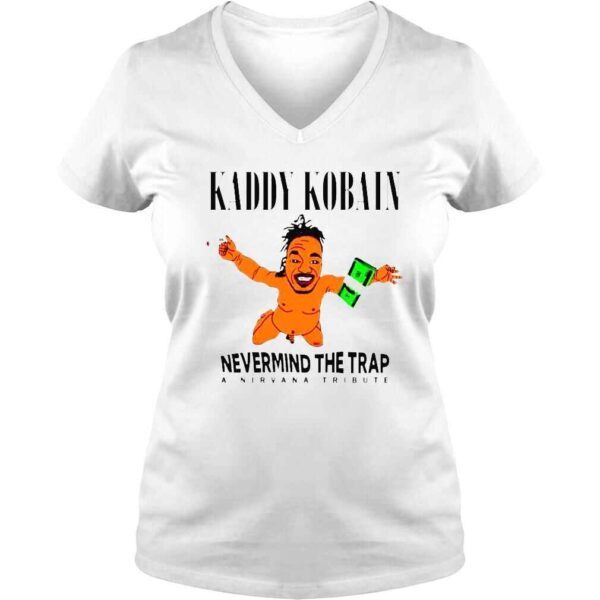 Kaddy Kobain nevermind the trap a nirvana tribute shirt - Image 2